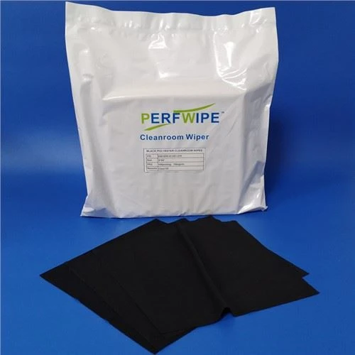 Tisu Poliester Cleanroom Hitam